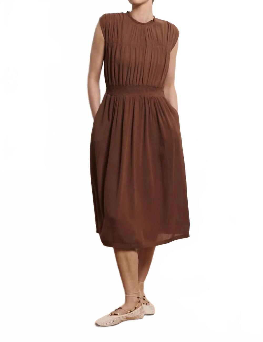 NEW TRANQUILLO mariaa dress in brown